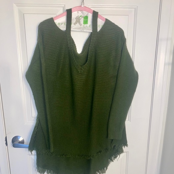 Fringe Cold Shoulder Sweater - Picture 4 of 8